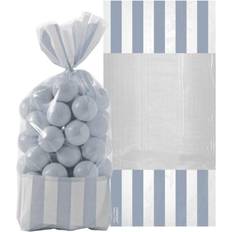 Silver Gift Bags Amscan Striped Treat Bag Pack of 10