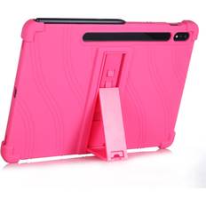 INCOVER Samsung Galaxy Tab S7 Plus 12.4 Skal med Stativfunktion Silikon Rosa