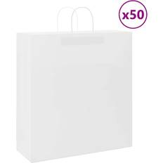 Plastic Wrapping Paper & Gift Wrapping Supplies vidaXL Paper Bags 50 pcs with Handles Brown 15x8x21 cm