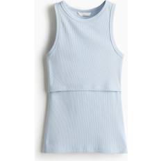 H&M Blå MAMA Ribbat Amningslinne Size L