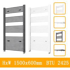 Heated Towel Rails Aica Stylish Straight Towel Rail HeatingTowel Radiator 1500 x 600 mm