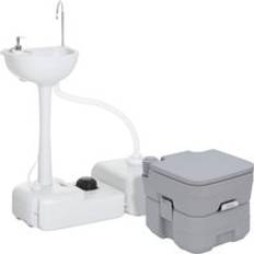 OutSunny Outdoor Equipment OutSunny Portable Toilet and Camping Sink Set