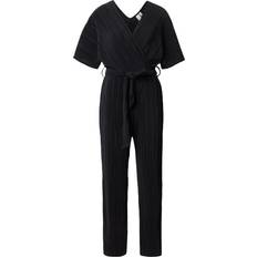 Black Jumpsuits & Overalls Yas Plisse Wrap Front Jumpsuit - Black