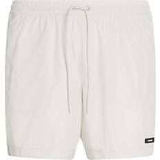 Beige Badbyxor Calvin Klein Medium Drawstring Swim Shorts - Beige