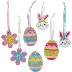 Bling dots Panduro Hobby DIY-kit Easter Bling Dots påskpyssel med jättesöta ägg, kaniner och blommor!
