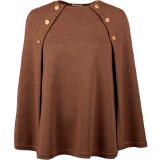 Stenströms Mary Poncho i Merinould - Lysebrun