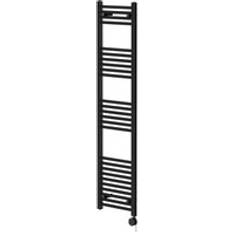 Heated Towel Rails Wholesale Domestic Pizarro Colore Matt 1600mm x 400mm Straight Digital Thermostatic Electric Heated Towel Rail Black