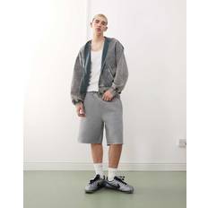Weekday Simon Scuba Jersey Shorts - Grey Melange