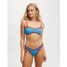 Cotton On Refined High Side Brazilian Bikini Bottom - Blue