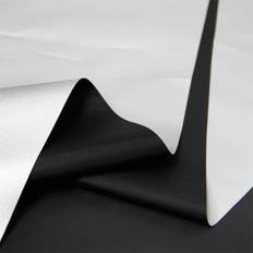 Silver Sail Awnings McDavid Blackout Drapery Shade Fabric Black and Silver 100 Percent Shading Light