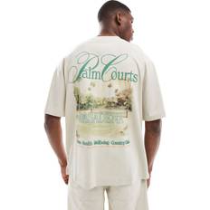 Only & Sons T-shirt I Oversize Med Courts-Tryck Baktill Beige
