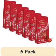 Lindt Lindor Milk Chocolate Candy Truffles 8.5 oz Bag 6 Pack
