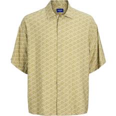Jack & Jones Yellow Shirts Jack & Jones Wide Fit Shirt