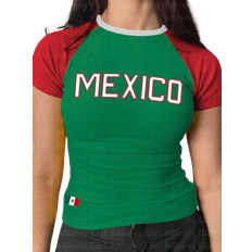 Shein WomenS Mexico Letter Print Slim Fit Round Neck Short Sleeve TShirt Summer