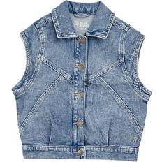 134/140 - Piger Veste We Fashion Vest - Blue Denim