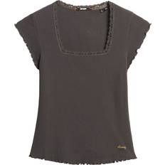 Superdry Women T-shirts Superdry Essential Square Neck Short Sleeve T-Shirt