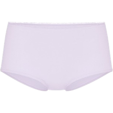 PINK Cotton Daisy Patch Boyshort Panty - Purple