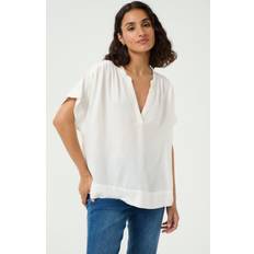 Dam - Linne Blusar Kaffe KAmilia Blus