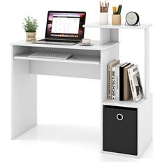 Casart Space-Saving Computer with Pull-out Keyboard Tray Writing Desk