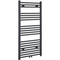 Milano Neva Electric Modern Anthracite Heated Towel Rail Radiator 1188mm x 500mm