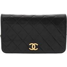 Chanel Handbags Chanel Preloved Classic Wallet On Chain - Black