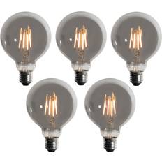 Dimbara led lampor e27 Luedd Set med 5 E27 3-stegs Dimbara LED-lampor G95 4W 200 lm 1900K