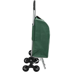 VidaXL Shoppingvagnar vidaXL Indkøbsvogn Med Trappeklatrer - Grøn