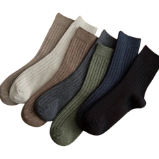 Temu Men's Striped Socks - Breathable Casual