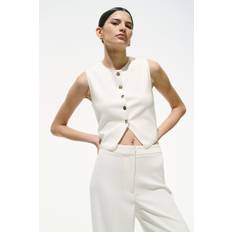H&M Ladies Jersey Waistcoat - White