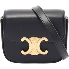 Celine Bags Celine Shiny Calfskin Mini Claude Bag - Gold Tone