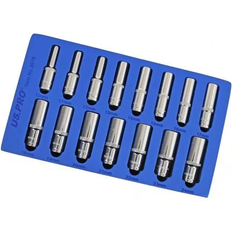 Set Socket Bits US PRO 15PC 6pt Deep Sockets 10 Tray 3976 Socket Bit