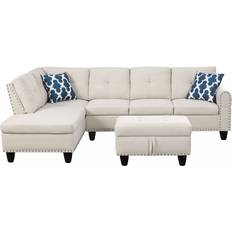 Alger 98" Facing Chaise Sofa 98" 5 Seater