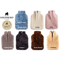 Shepherd Of Sweden Kerri Sheepskin Luxury Hot Water Bottle Cover 1.5L Capacity