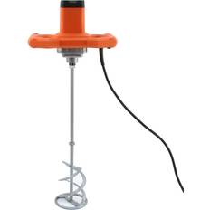 Cement Mixers MonsterShop Paddle Mixer 1600W Plaster Mixing Tool Paint Stirrer 140mm 230V