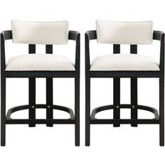 Christopher Knight Home Maribel Upholstered Counter Stools Set of 2 Seating Stool 36" 2pcs