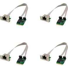 Tlily 4X M.2 A+E 2.5G Ethernet Adapter 2.5G 1G 100M Multi-Gigabit Network Card