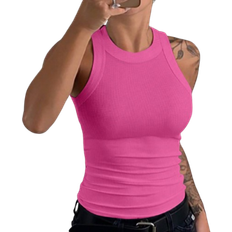 Shein Sleeveless Solid Color Slim Fit Tank Top