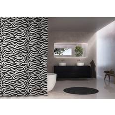 B120xH200cm - Sort Bruseforhæng Debel Zebra (100187528)