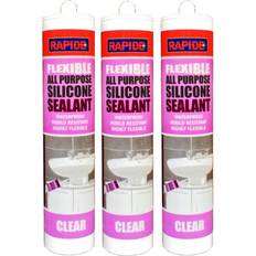 Clear 3 Waterproof Mould Resistant Silicone Sealant Gun