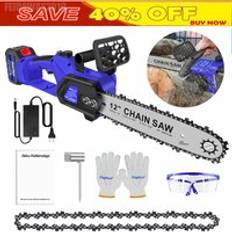 Briefness 21V Cordless Chainsaw Portable Handheld Saw
