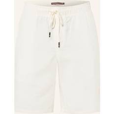 Tommy Hilfiger White Trousers & Shorts Tommy Hilfiger Short En Lin Mélangé - Beige