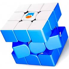 Barnpussel Rubiks kub Monster Monster GO 3x3 Premium Blue Stickerless Rubiks Kub