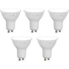 LUUMR Set Med 5 Smarta GU10 50mm Dimbara LED-Lampor Opal 7W 630lm 4000K