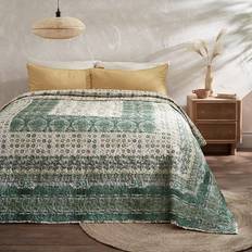 Dunelm Antigoni Bedspread Bedspread Green (235x235cm)