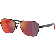 Ray-Ban Scuderia Ferrari Collection Solglasögon - Mörk Kolsvart/Montura Grå