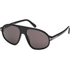 Tom Ford Aviator/Cat Eyes - Men Sunglasses Tom Ford Erol 01A Sunglasses - Shiny Black