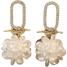 Shein Rhinestone Decor Drop Earrings