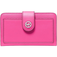 Michael Kors Mk Charm Tab Pocket Bifold Wallet - Wild Berry