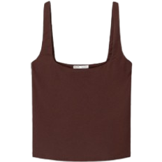 Shaping Square Neck Cami - Wine-Red