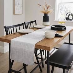 Dunelm Better Dining Crinkle Tablecloth Grey (230x35cm)